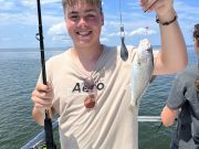Miss Oregon Inlet II Head Boat Fishing, Catching them two at a time
