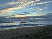 Jennette's Pier, Bright sunlight and plenty of wind.