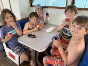 Miss Oregon Inlet II Head Boat Fishing, Branson’s 8th birthday