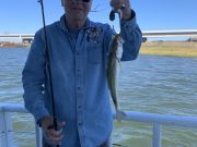 Miss Oregon Inlet II Head Boat Fishing, Captain Lee found the fish and the dolphin