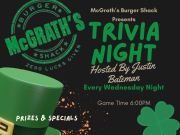 McGrath's Burger Shack, Trivia Night