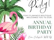 Foxy Flamingo Boutique, Foxy's Birthday!