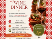 TRiO Restaurant & Market, Spanish Wine Dinner