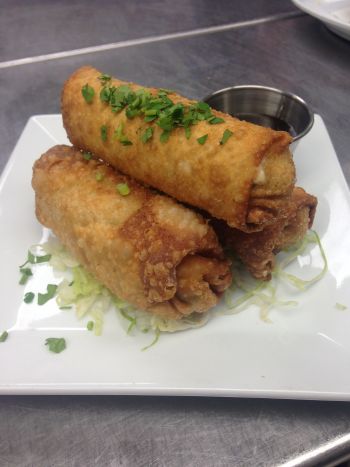 Bad Bean Baja Grill, Pork Belly Jalapeno Popper Egg Rolls
