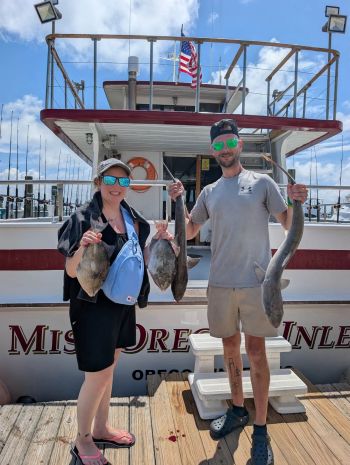 Miss Oregon Inlet II Head Boat Fishing, Right on the Meat Today!