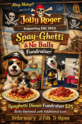 Jolly Roger Restaurant, Spay-Ghetti & No Balls Fundraiser
