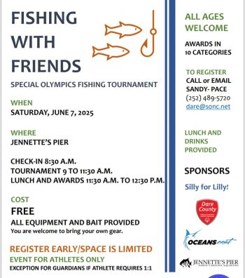 Jennette's Pier, Fishing with Friends: Special Olympics Fishing Tournament