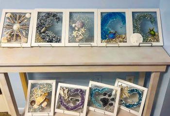 Artsy Octopus, Resin Frame Art Class with Maria Monds
