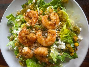 TRiO Restaurant & Market, Caribbean Jerk Shrimp Salad