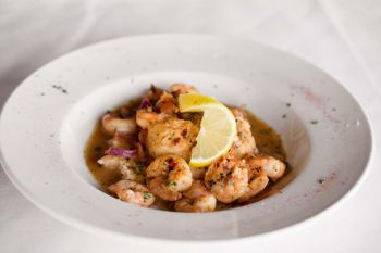Black Pelican Oceanfront Restaurant, “Dixie’s Finest” Shrimp & Grits