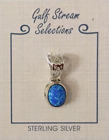 Gulf Stream Gifts, Lab opal pendant oval