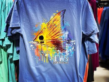 TW’s Bait & Tackle, TW's Drummy Sunset- Women's Short Sleeve V-Neck Tee