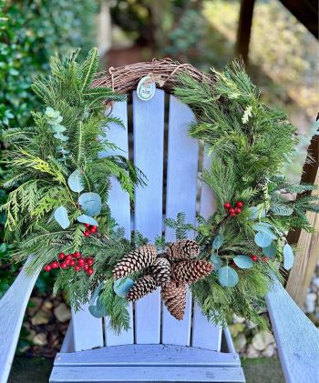 Twigs & Twine, 24” Fresh Grapevine Wreath