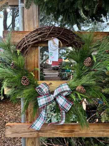 Twigs & Twine, 18” Fresh Christmas Grapevine Wreath