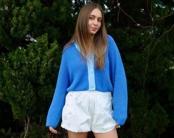 Foxy Flamingo Boutique, Blue Skies Cardigan