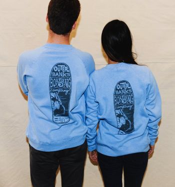 Outer Banks Boarding Company, OBBC Unisex Decker Crew Sweatshirt