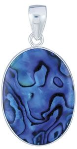 Gulf Stream Gifts, Blue Abalone Pendant by Charles Albert