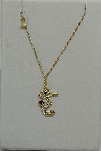 Gulf Stream Gifts, Seahorse CZ Necklace