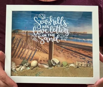 Absolutely Outer Banks, DIY Beach Shadow Box Kit