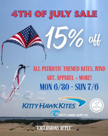 Kitty Hawk Kites, 15% Off Patriotic Themed Gear