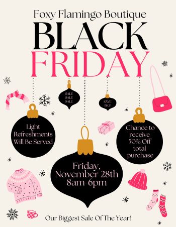 Foxy Flamingo Boutique, Black Friday Sale