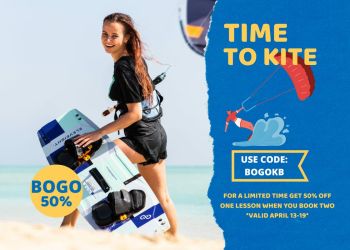 Kitty Hawk Kites, BOGO 50% All Kiteboard Lessons