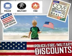 Military | Fire | Police | Discounted Nags Head Beach Rentals