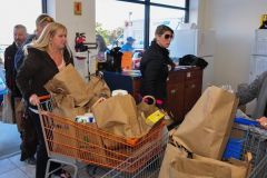 Restocking the Beach Food Pantry