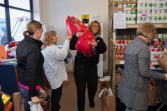Restocking the Beach Food Pantry