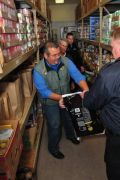 Restocking the Beach Food Pantry