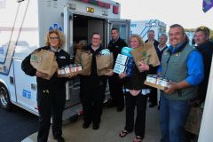 Restocking the Beach Food Pantry