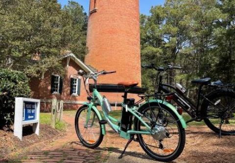 Carolina Shores Electric Bikes, Ride an Electric Bike to the Currituck Beach Lighthouse